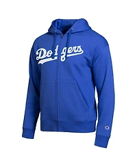 Champion Men's Los Angeles Dodgers Royal All-Star Wordmark Full-Zip Hoodie