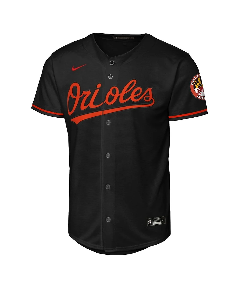 Nike Big Boys and Girls Black Baltimore Orioles Alternate Stadium Jersey