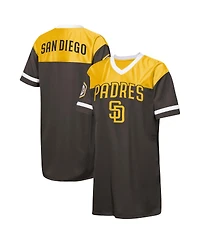 Outerstuff Big Girls Brown San Diego Padres League Cheer V-Neck T-Shirt Dress