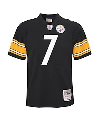 Mitchell & Ness Big Boys and Girls Ben Roethlisberger Black Pittsburgh Steelers 2004 Legacy Replica Jersey