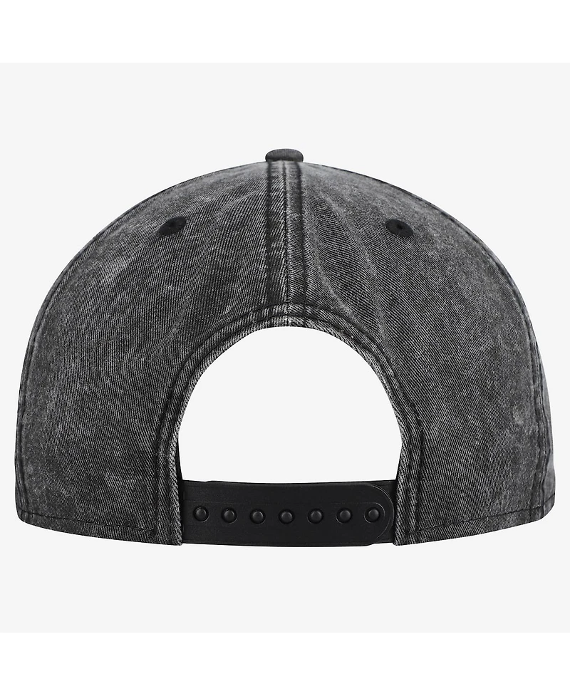 New Era Men's Black Minnesota Timberwolves Washed Tonal 9FIFTY Snapback Hat