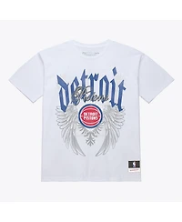 Mitchell & Ness Men's White Detroit Pistons Old English Classic T-Shirt