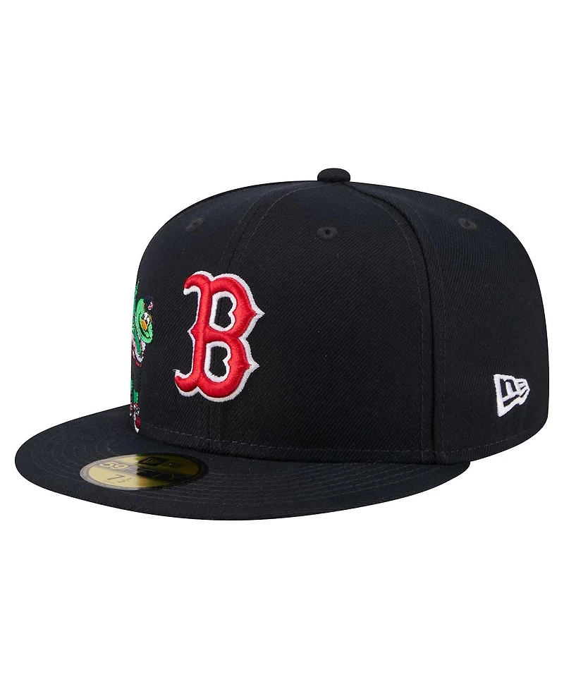 New Era Men's Navy Boston Red Sox Run Mascot 59FIFTY Fitted Hat