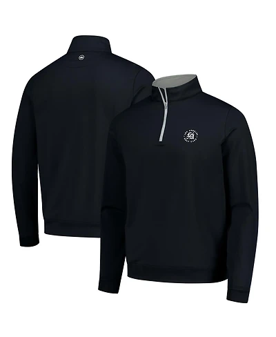 Peter Millar Men's Black Los Angeles Golf Club Perth Performance Quarter-Zip Pullover Sweatshirt