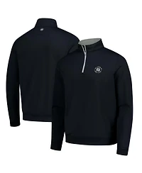 Peter Millar Men's Black Los Angeles Golf Club Perth Performance Quarter-Zip Pullover Sweatshirt