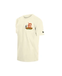 New Era Men's Natural Detroit Tigers Dia de los Muertos Sugar Skull T-Shirt