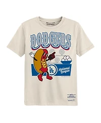 Mitchell & Ness Preschool Cream Los Angeles Dodgers Step Back Up T-Shirt