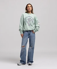 Mitchell & Ness Women's Green Philadelphia Phillies Yacht Rock Sweatshirt