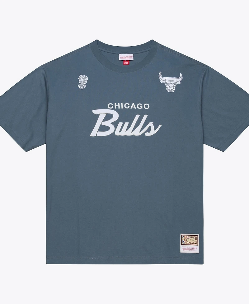 Mitchell & Ness Men's Blue Chicago Bulls Thunderstorm T-Shirt