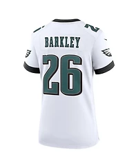 Nike Women's Saquon Barkley White Philadelphia Eagles Game Jersey