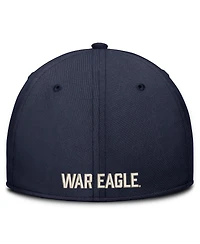 Nike Men's Navy Auburn Tigers Dri-fit Vintage Rise Swooshflex Flex Hat