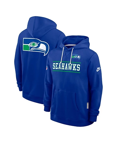 Nike Men's Royal Seattle Seahawks Alt Sideline Standard Issue Dri-fit Hoodie