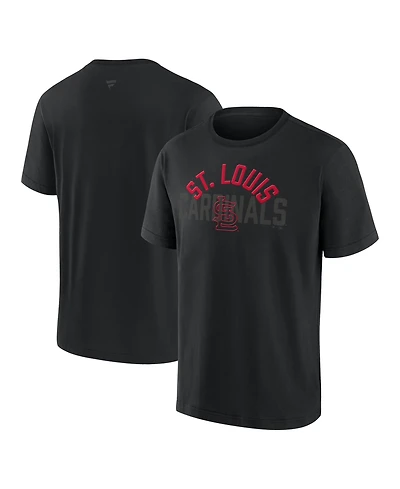 Fanatics Men's St. Louis Cardinals Black Out Heavyweight T-Shirt