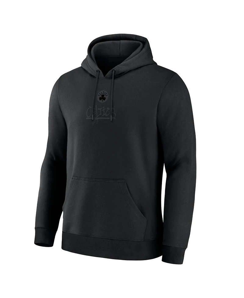 Fanatics Men's Boston Celtics Black Out Hoodie