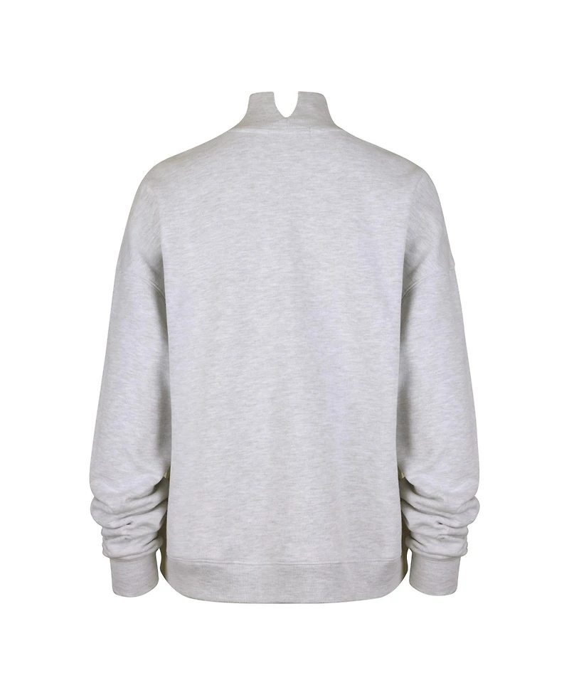 '47 Brand Women's Gray Notre Dame Fighting Irish Laurel Arch Mock Neck Sweatshirt