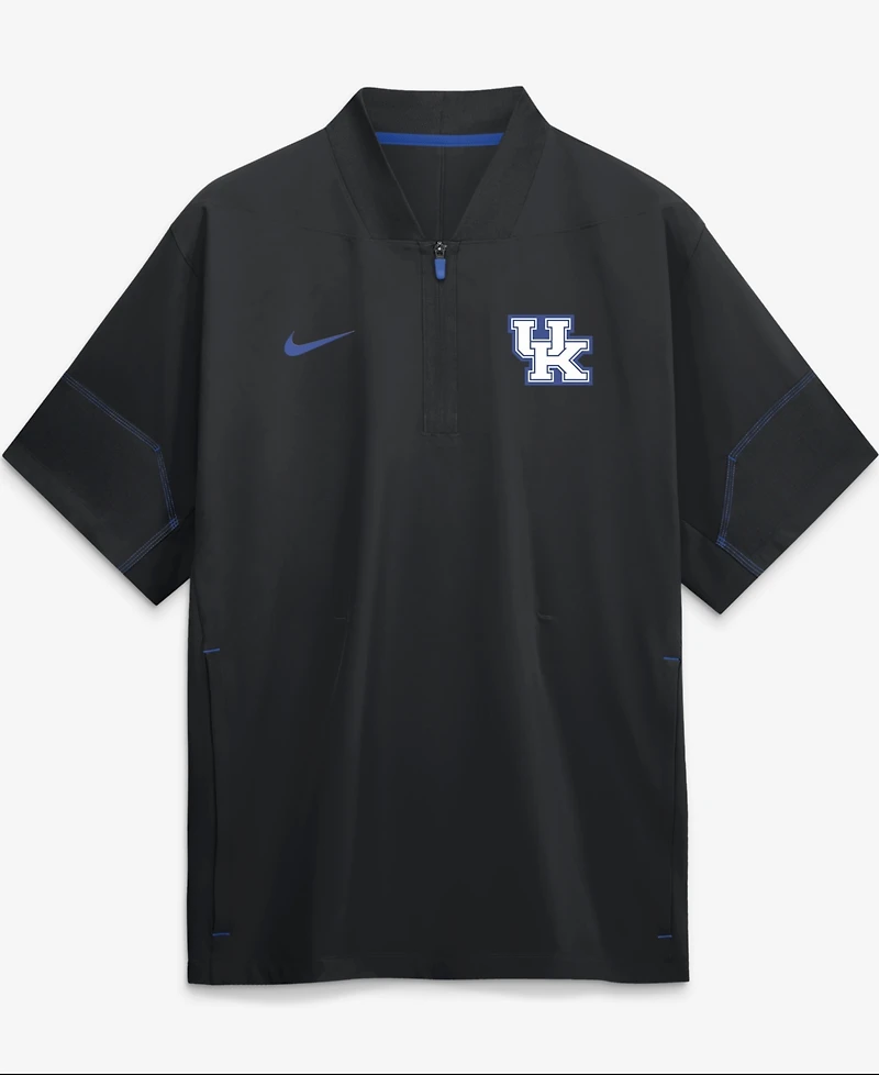 Nike Men's Black Kentucky Wildcats 2026 Sideline Short Sleeve Quarter-Zip Coach Jacket