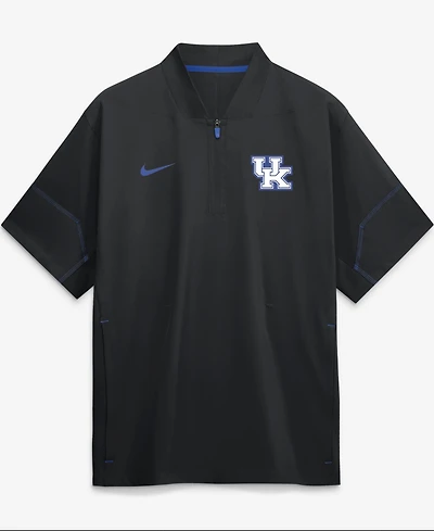 Nike Men's Black Kentucky Wildcats 2026 Sideline Short Sleeve Quarter-Zip Coach Jacket