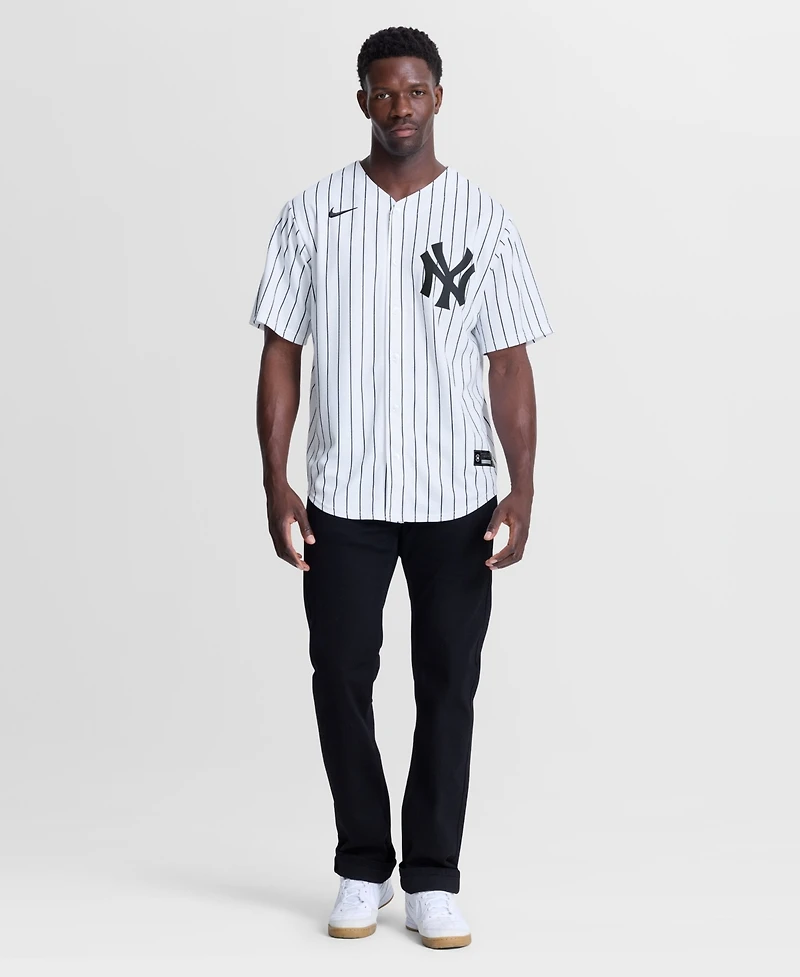 Nike Men's Jazz Chisholm Jr. White New York Yankees Home Replica Jersey