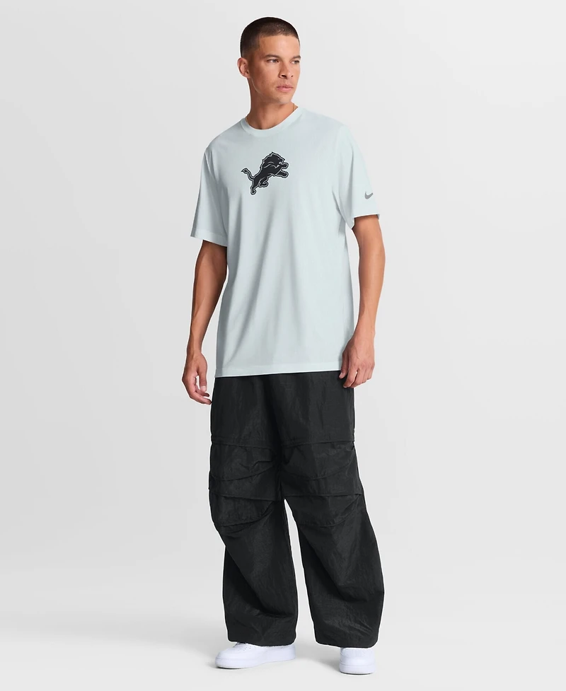 Nike Men's Silver Detroit Lions Sideline Lead The Charge Legend Dri-fit T-Shirt
