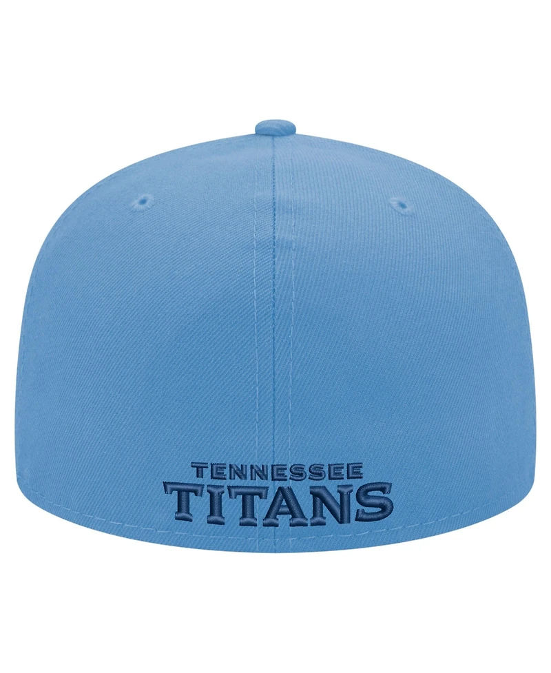 New Era Men's Light Blue Tennessee Titans Primary Logo 59FIFTY Fitted Hat