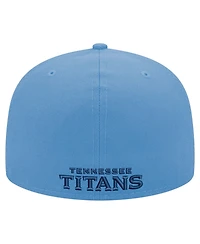 New Era Men's Light Blue Tennessee Titans Primary Logo 59FIFTY Fitted Hat
