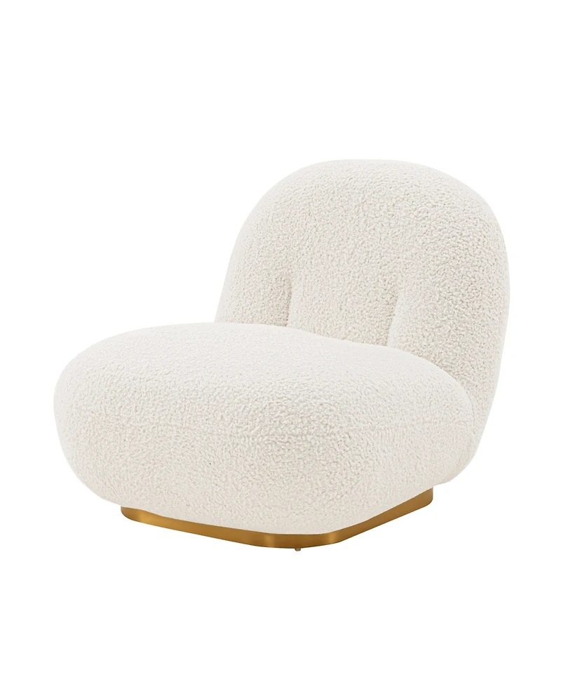 Manhattan Comfort Edina 2-Piece Boucle Upholstered Lounge Chairs