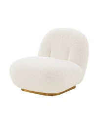 Manhattan Comfort Edina 2-Piece Boucle Upholstered Lounge Chairs