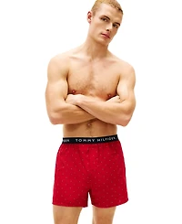 Tommy Hilfiger Men's Cotton Classics Woven Boxer Briefs, 3-Pack Set