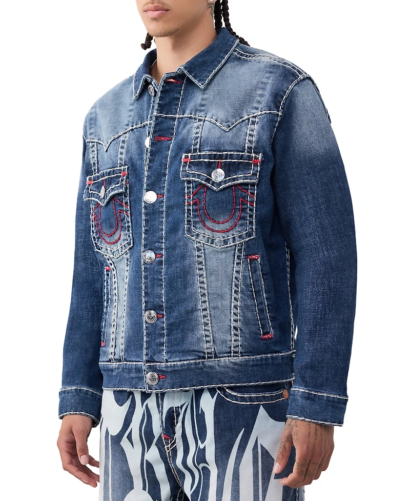 True Religion Men's Jimmy Super T Oversized Jacket