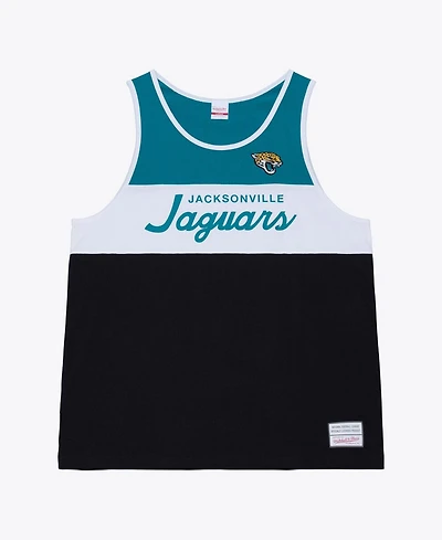 Mitchell & Ness Men's Black/Teal Jacksonville Jaguars Head Coach Tank Top