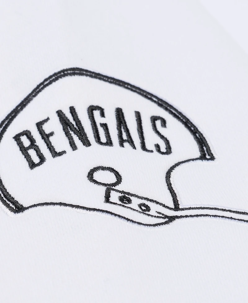 Mitchell & Ness Men's White Cincinnati Bengals Arctic Fleece Sweatshirt