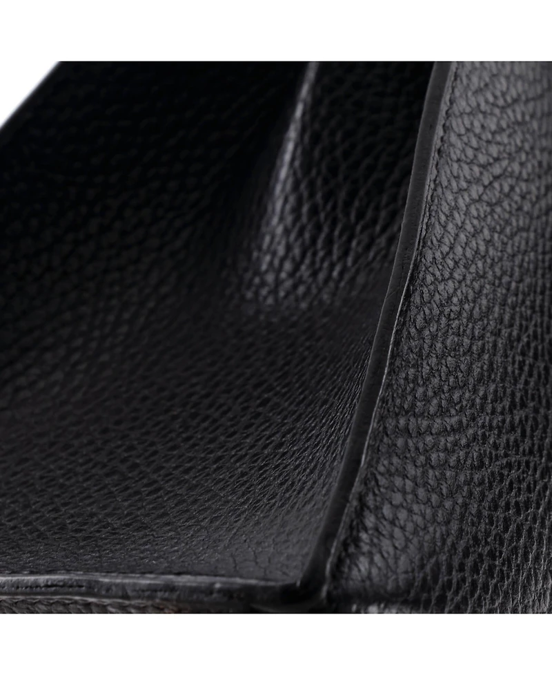 Pre-Owned HERMES Kelly 32 Handbag Black Ardennes with Gold Hardware