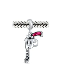 Bling Jewelry Western Dangle Toy-Gun-Charm Bead .925 Sterling Silver for European Bracelet