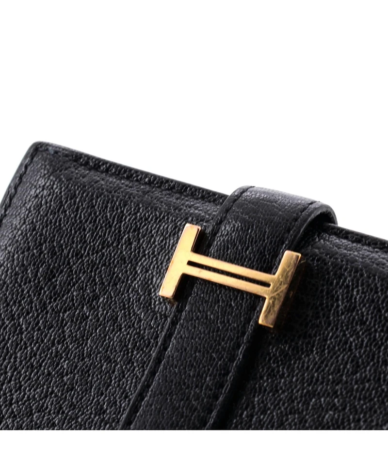 Pre-Owned HERMES Bearn Card Case Chevre Mysore