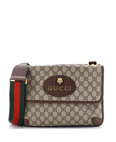 Pre-Owned Gucci Medium Neo Vintage Flap Messenger Gg Coated Canvas