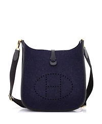 Pre-Owned HERMES Pm Evelyne Bag Gen Iii Felt