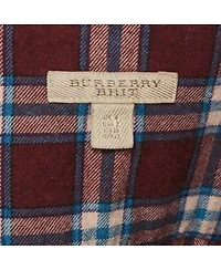 Pre-Owned Burberry Women's Burgundy Cotton Top