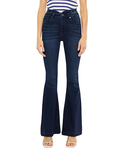 KanCan Women's Elowen High Rise Super Flare Jeans