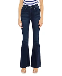 KanCan Women's Elowen High Rise Super Flare Jeans