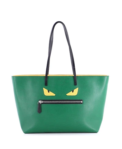 Pre-Owned Fendi Medium Monster Roll Tote Leather