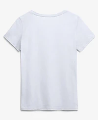 Logo Athletic Women's White San Francisco 49ers Primary Logo V-Neck T-Shirt