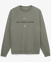 Nike Men's Olive New York Yankees Statement Primary Raglan Dri-fit Sweatshirt