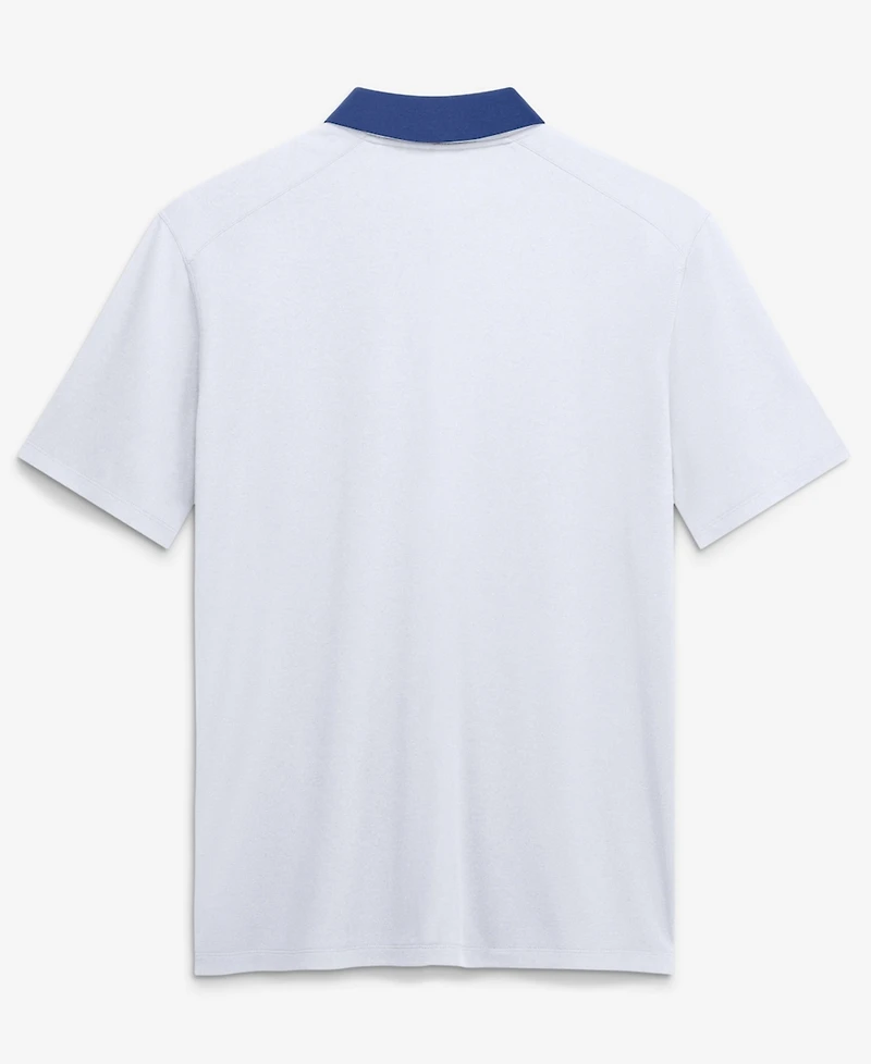 Nike Men's White Los Angeles Dodgers Vapor Striped Dri-fit Polo Shirt