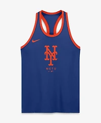 Nike Women's Royal New York Mets Tri-Blend Dri-fit Racerback Tank Top