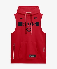 Nike Men's Red Cincinnati Reds Authentic Collection Standard Issue Dri-fit Sleeveless Hoodie
