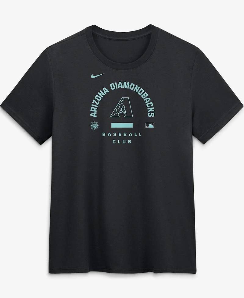 Nike Women's Black Arizona Diamondbacks Authentic Collection Early Work Tri-Blend Dri-fit T-Shirt