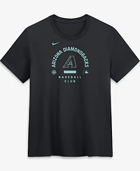 Nike Women's Black Arizona Diamondbacks Authentic Collection Early Work Tri-Blend Dri-fit T-Shirt
