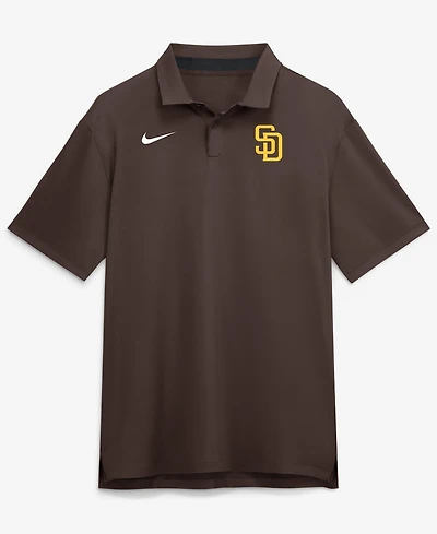 Nike Men's Brown San Diego Padres Tour Dri-fit Polo Shirt