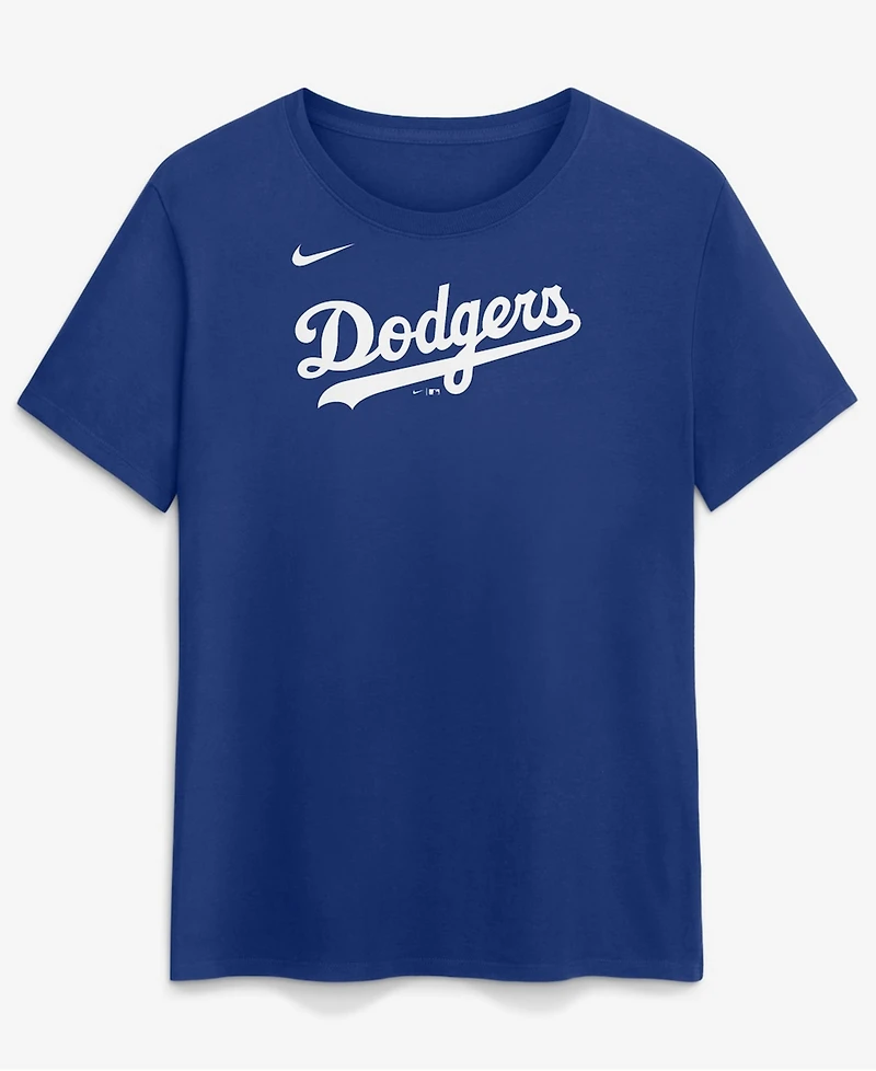 Nike Women's Royal Los Angeles Dodgers Wordmark T-Shirt