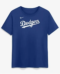 Nike Women's Royal Los Angeles Dodgers Wordmark T-Shirt